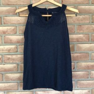 Lucky Brand size S navy blue, sleeveless top